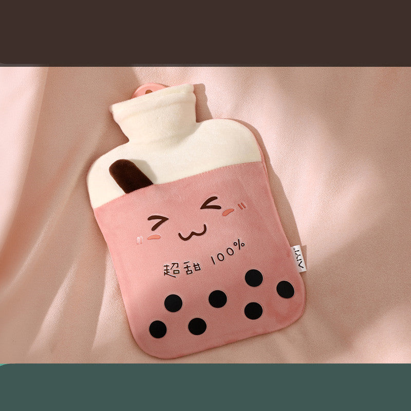 Plush Hot Water Bottle Water Filling Hot Water Bag Trumpet