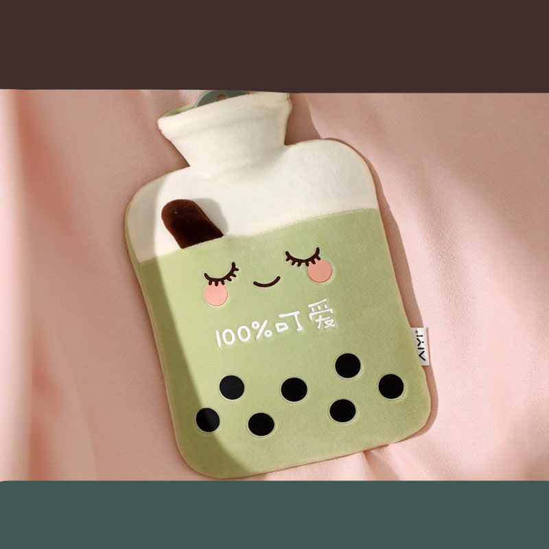 Plush Hot Water Bottle Water Filling Hot Water Bag Trumpet